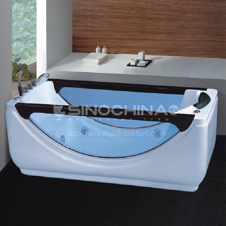 Indoor Hotel Home With Glass, Acrylic Massage Bathtub